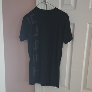 Tesla Men's Black Graphic Tee